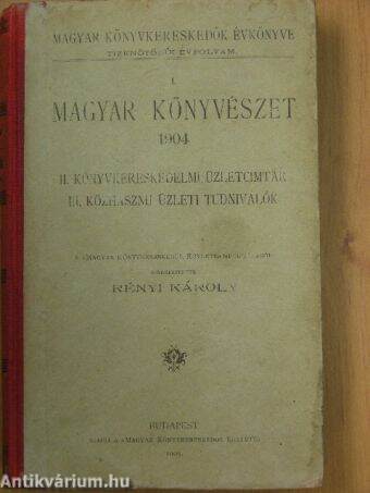 Magyar Könyvkereskedők Évkönyve 1904
