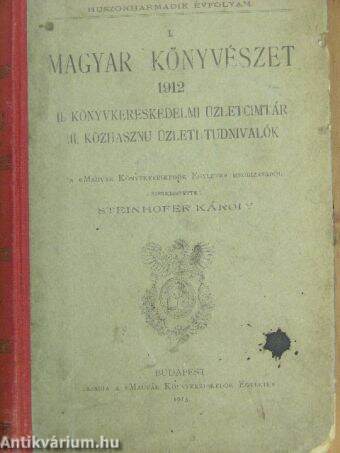 Magyar Könyvkereskedők Évkönyve 1912