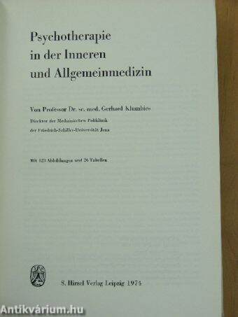 Psychotherapie in der Inneren und Allgemeinmedizin