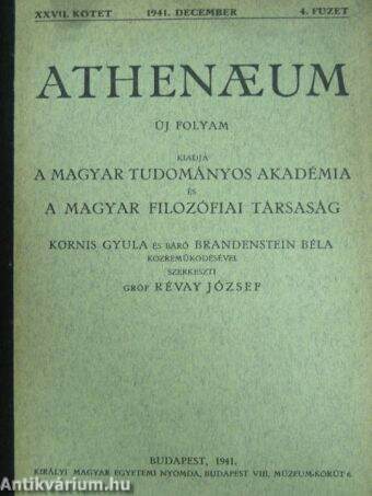 Athenaeum 1941. december