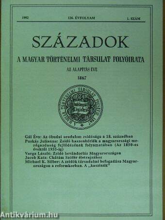 Századok 1992/1-6.