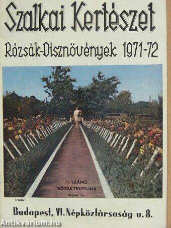 Szalkai Kertészet - Rózsák-Dísznövények 1971-72.