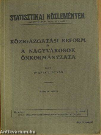 Közigazgatási reform és a nagyvárosok önkormányzata II.