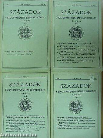 Századok 1988/1-6.