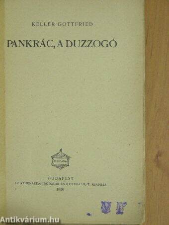 Pankrác, a duzzogó