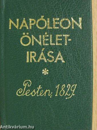 Napóleon önéletirása Pesten, 1829 (minikönyv) (számozott)