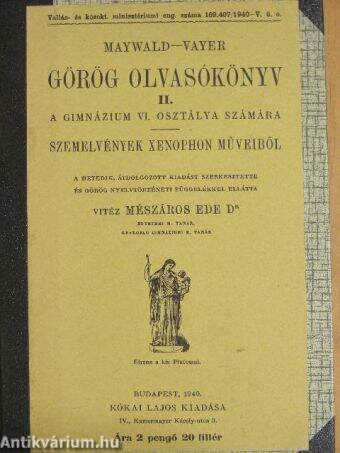 Görög olvasókönyv II.