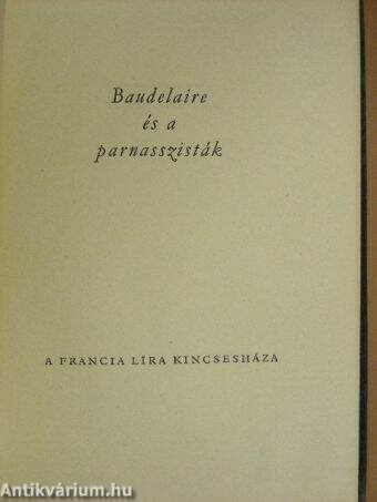 Baudelaire és a parnasszisták