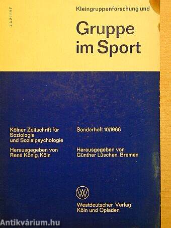 Kleingruppenforschung und Gruppe im Sport