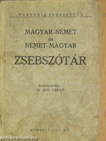 Magyar-német és német-magyar zsebszótár