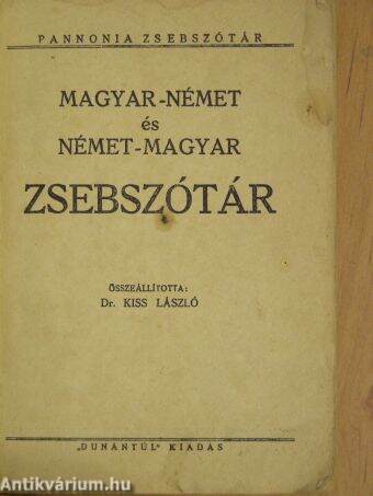 Magyar-német és német-magyar zsebszótár