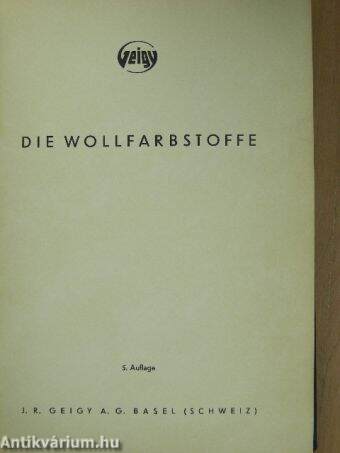 Die Wollfarbstoffe