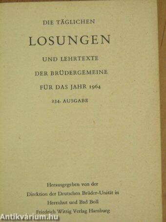 Losungen 1964