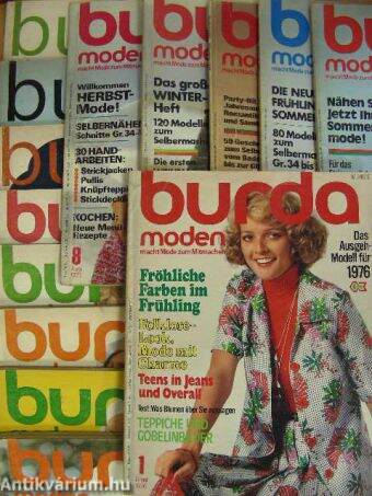 Burda Moden 1970-1976. (vegyes számok, 14 db)