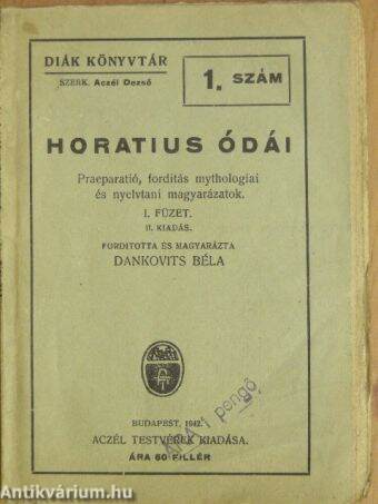 Horatius ódái I. (töredék)