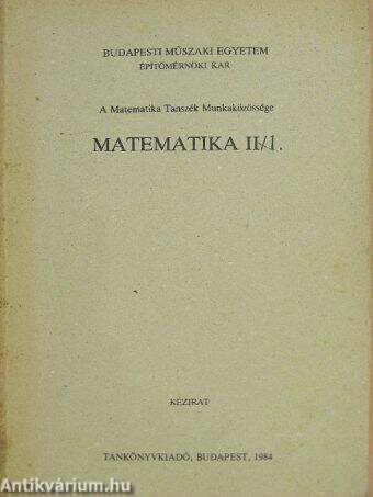 Matematika II/1.