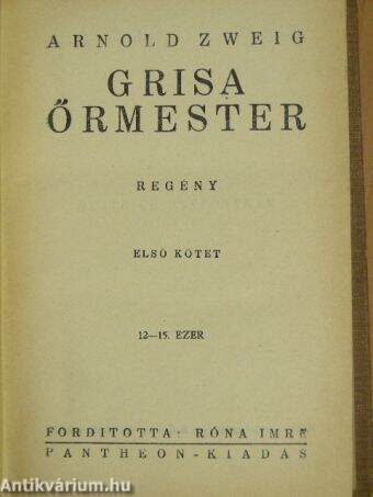 Grisa őrmester I-II.