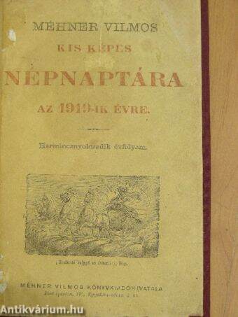 Méhner Vilmos kis képes népnaptára az 1919-ik évre