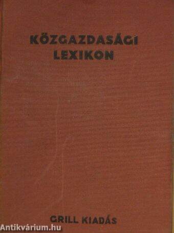 Közgazdasági lexikon