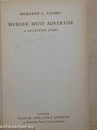 Murder Must Advertise