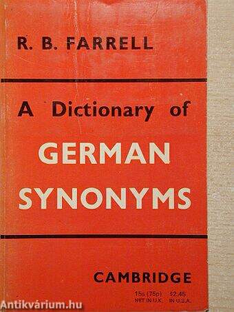 A Dictionary of German Synonyms