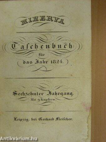 Minerva Taschenbuch für das Jahr 1824 (gótbetűs)