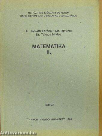 Matematika II.