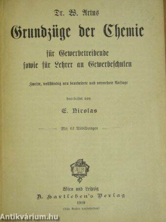 Grundzüge der Chemie (gótbetűs)