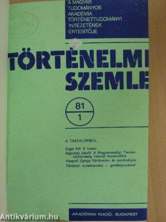 Történelmi Szemle 1981/1-4.