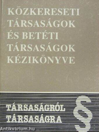 Közkereseti társaságok és betéti társaságok kézikönyve