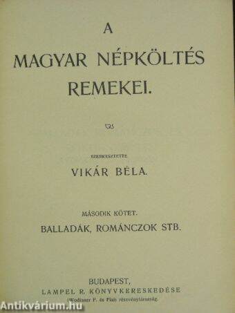 A magyar népköltés remekei II.