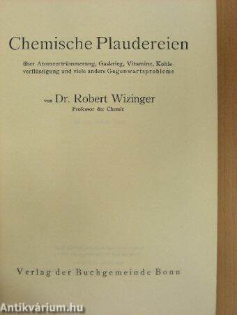 Chemische Plaudereien