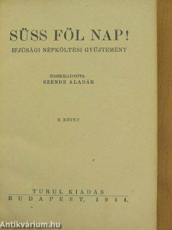 Süss föl nap! II. (töredék)