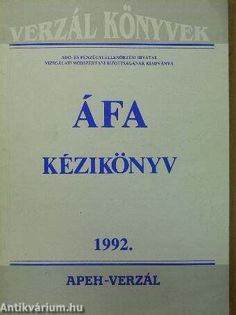 Áfa kézikönyv 1992