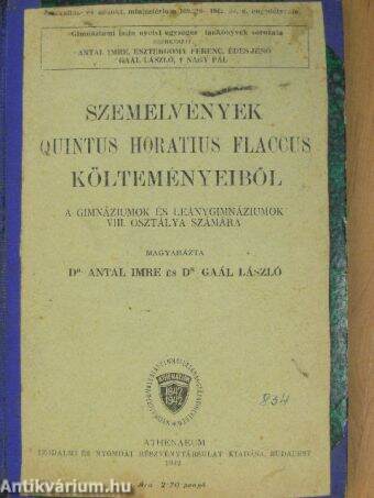 Szemelvények Quintus Horatius Flaccus költeményeiből