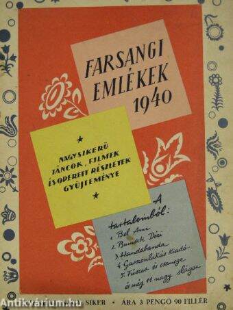 Farsangi emlékek 1940