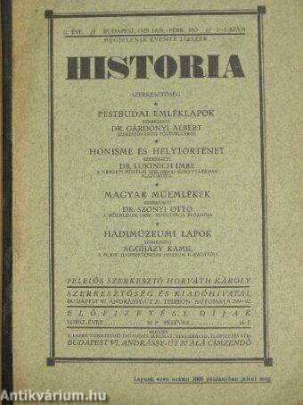 Historia 1929. január-február