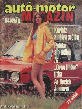 Autó-motor magazin '84 Nyár