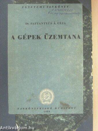 A gépek üzemtana