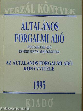 Általános forgalmi adó/Az általános forgalmi adó könyvvitele 1995