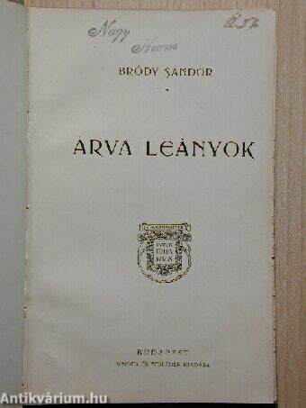 Árva leányok