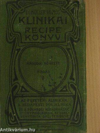 Klinikai recipe könyv