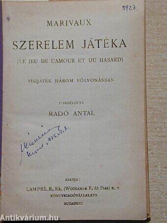 Szerelem játéka/Dandin György/A szeleburdi