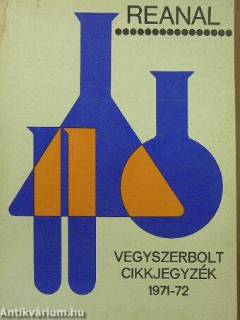 Közületi vegyszerbolt cikkjegyzék 1971-72