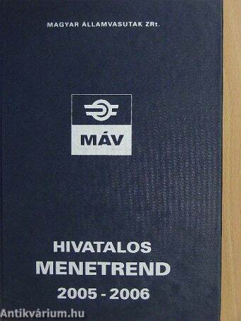 Hivatalos Menetrend 2005-2006