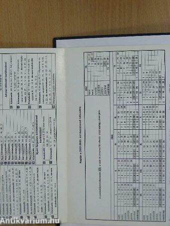 Hivatalos menetrend 2002-2003