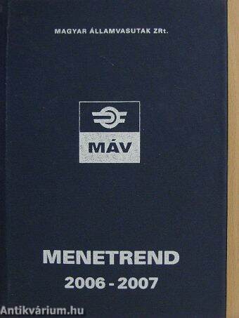 Hivatalos Menetrend 2006-2007