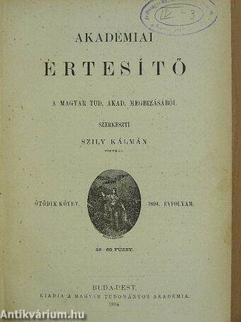 Akadémiai Értesítő 1894. január-december