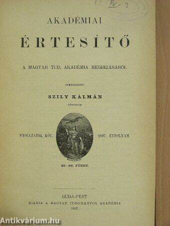 Akadémiai Értesítő 1897. január-december