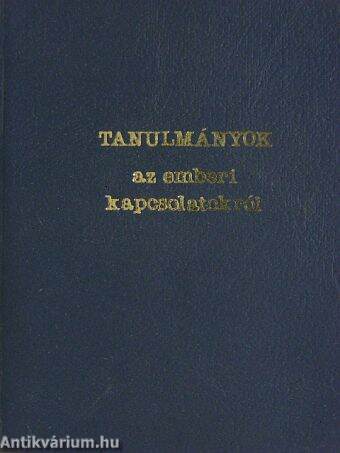 Tanulmányok az emberi kapcsolatokról (minikönyv) (számozott)